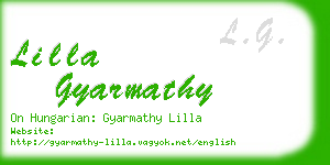 lilla gyarmathy business card